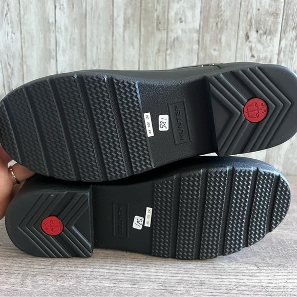 Hunter Refined Bike Boot Black Studded Rain Boots NWOB Size 6 - Picture 6 of 7